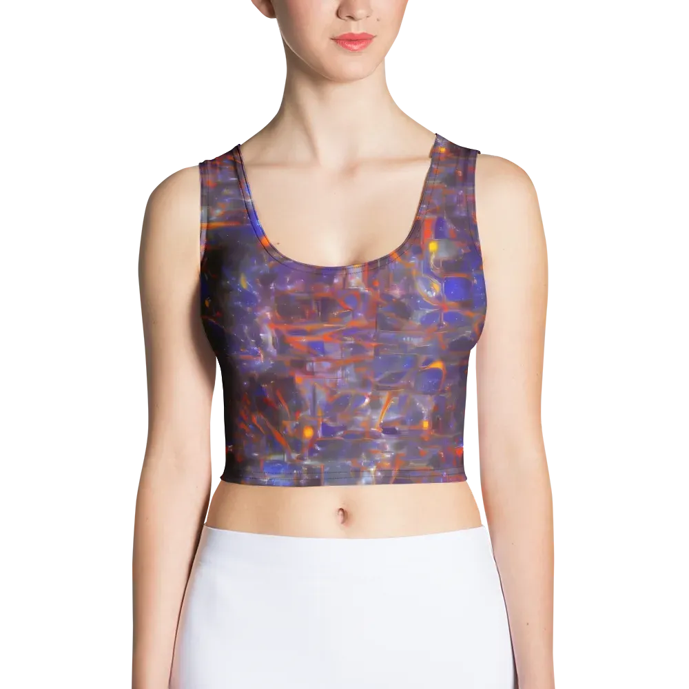Chromatic Frenzy on Crop Top — Front