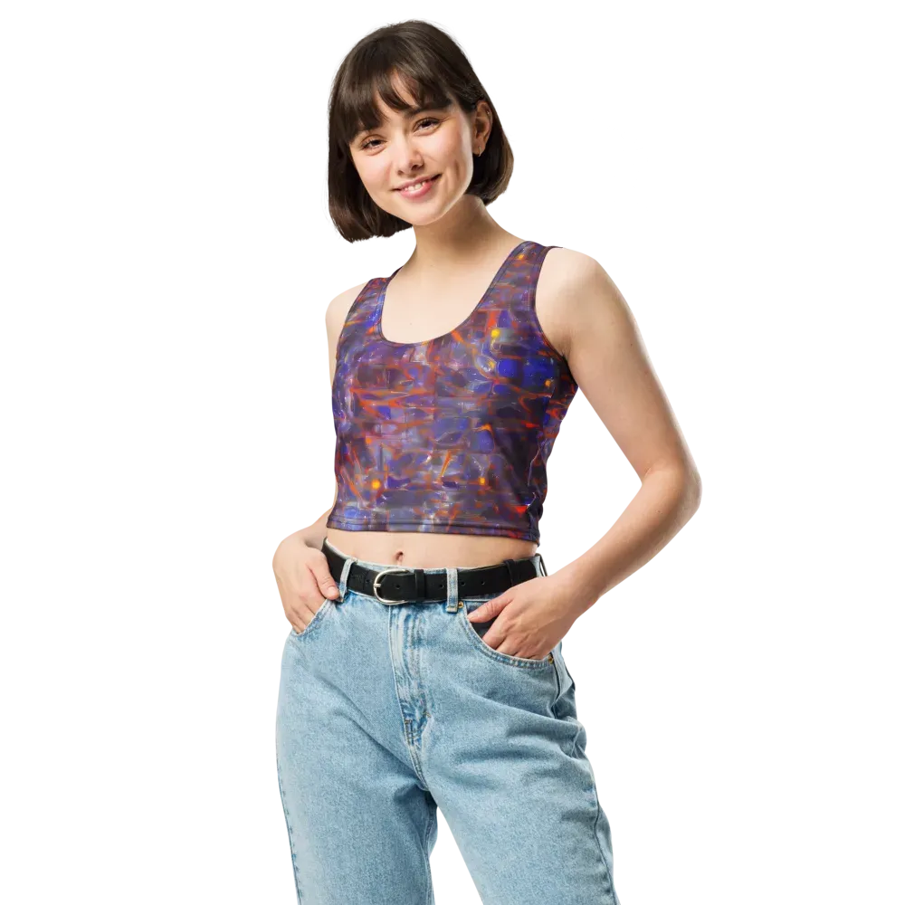 Chromatic Frenzy on Crop Top — Front