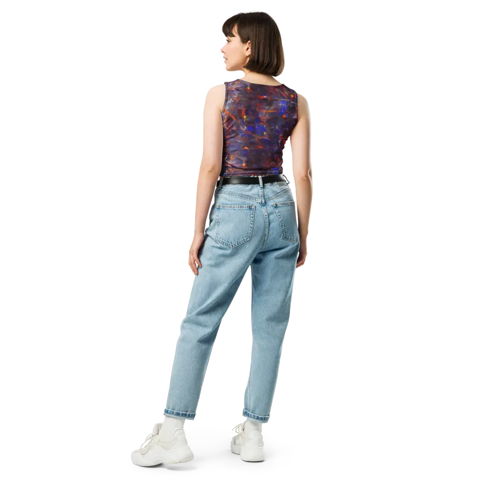 Chromatic Frenzy on Crop Top — Back