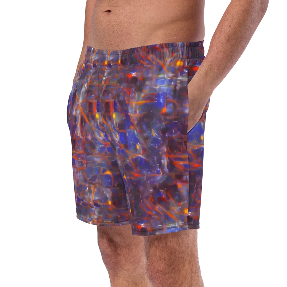 Chromatic Frenzy on Swim Trunks — Left Front