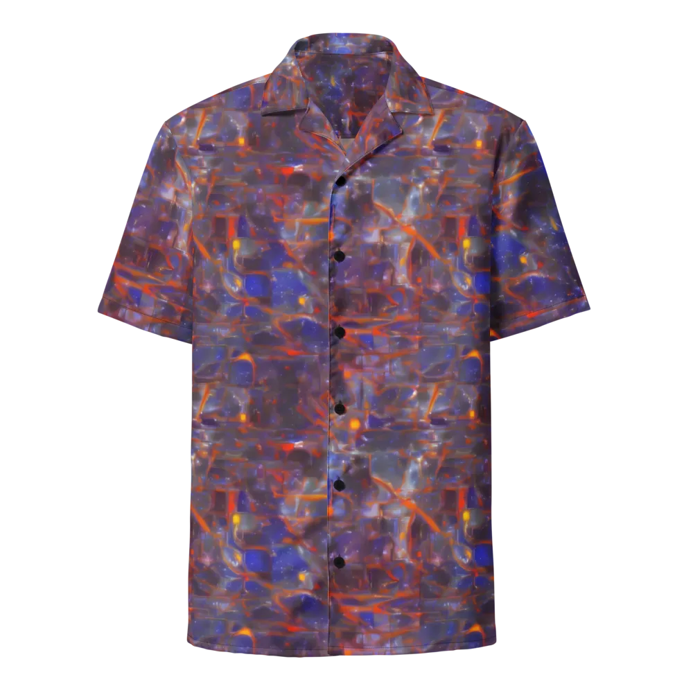 Chromatic Frenzy on Button Shirt — Front