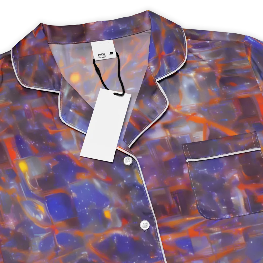 Chromatic Frenzy on Women's Short Sleeve Pajama Top — Product details