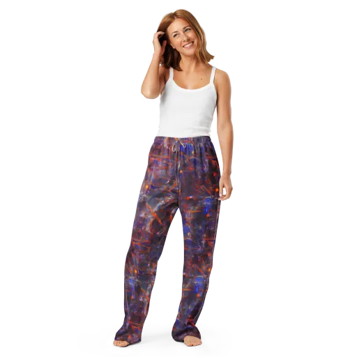 Chromatic Frenzy on a Women's Pajama Pants