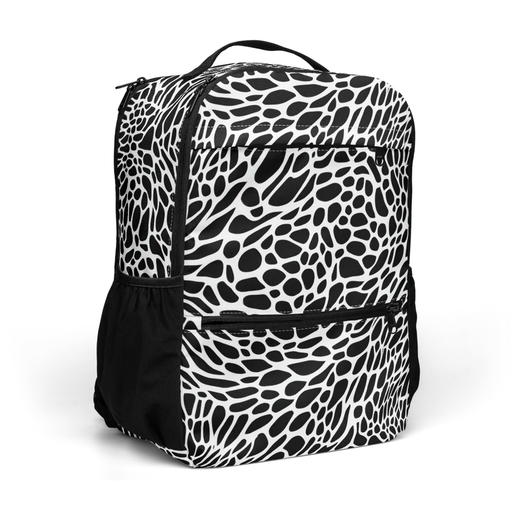 Monochrome Mystique on Utility Backpack — Right Front
