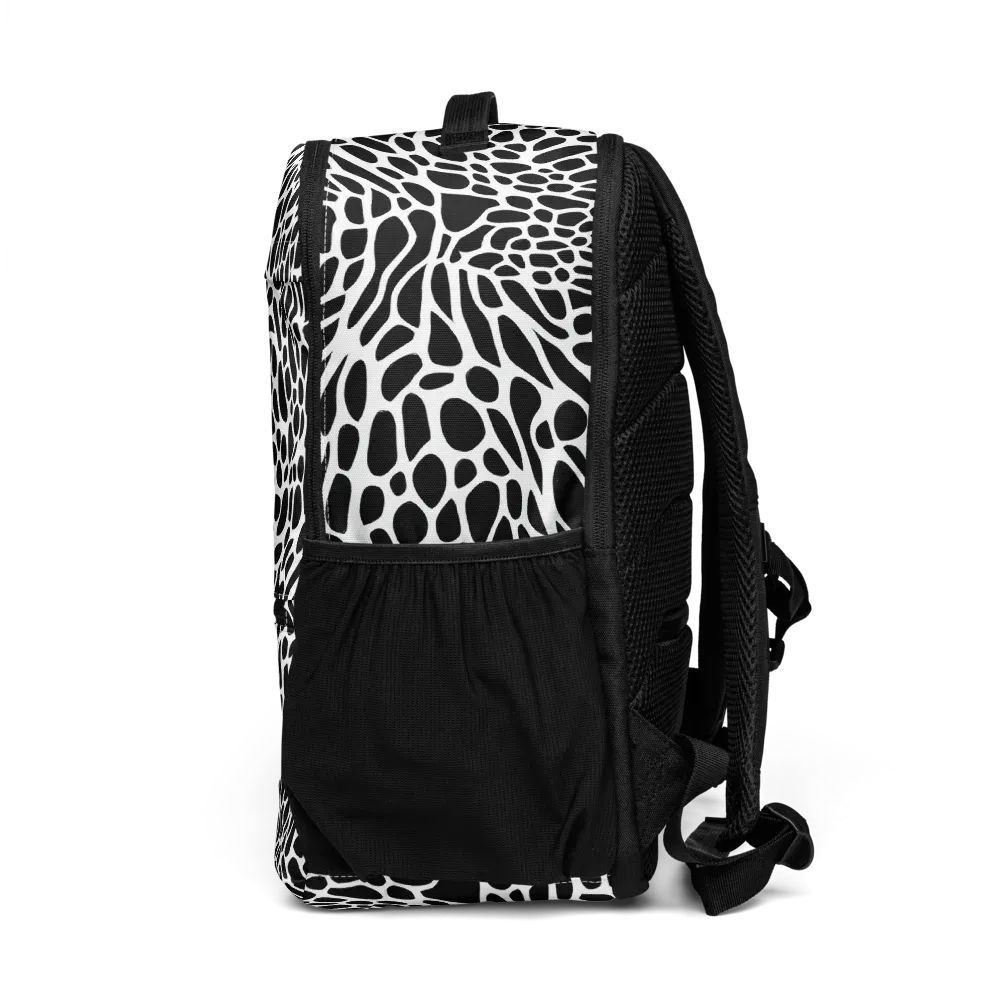 Monochrome Mystique on Utility Backpack — Left