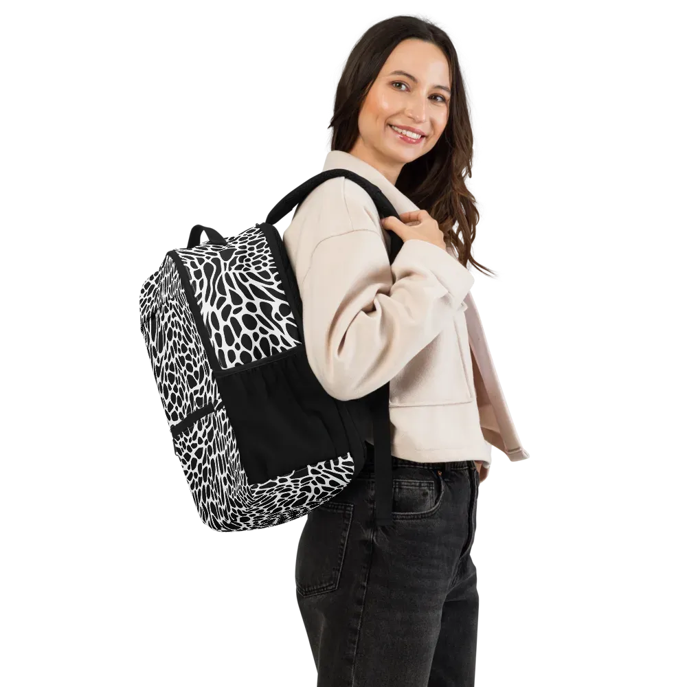 Monochrome Mystique on Utility Backpack — Right