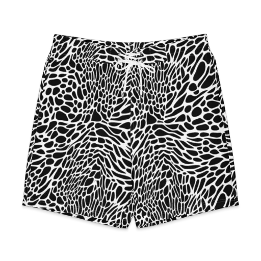 Monochrome Mystique on a Men's Board Shorts