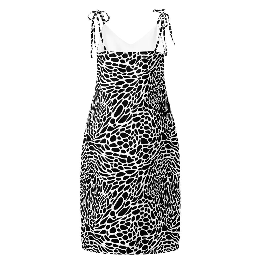 Monochrome Mystique on Slip Dress — Back