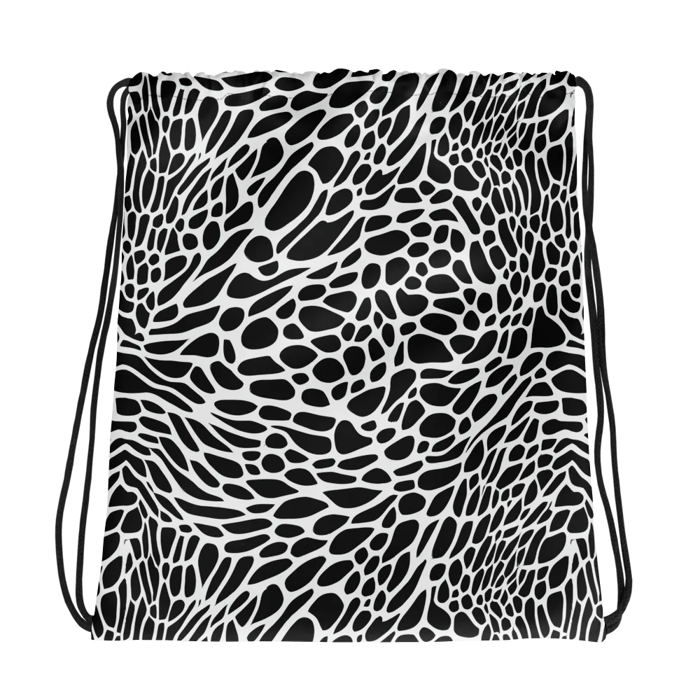 Monochrome Mystique on Drawstring Bag — Photo