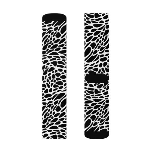 Monochrome Mystique on a Socks