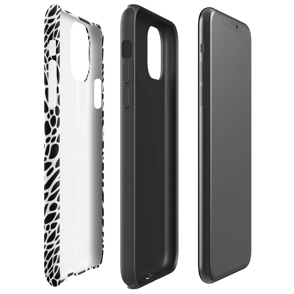 Monochrome Mystique on Tough Case for iPhone® — Right
