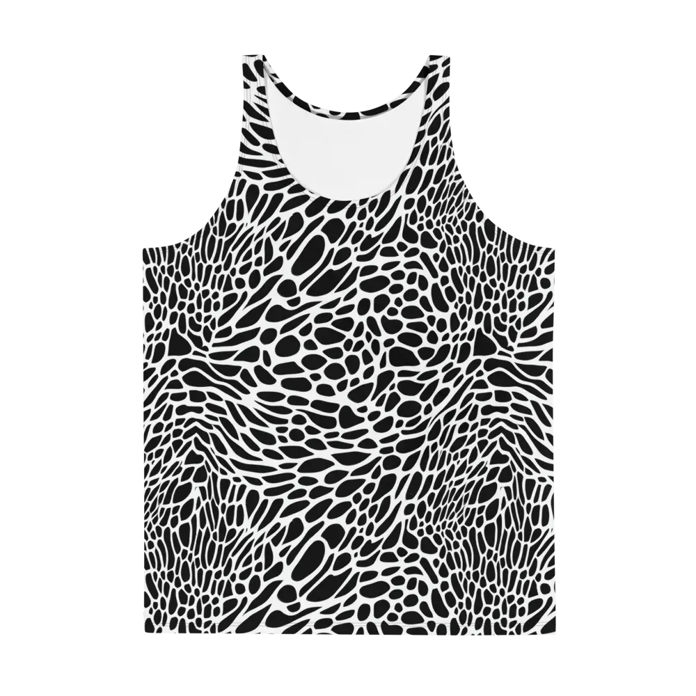 Monochrome Mystique on Men's Tank Top — Front
