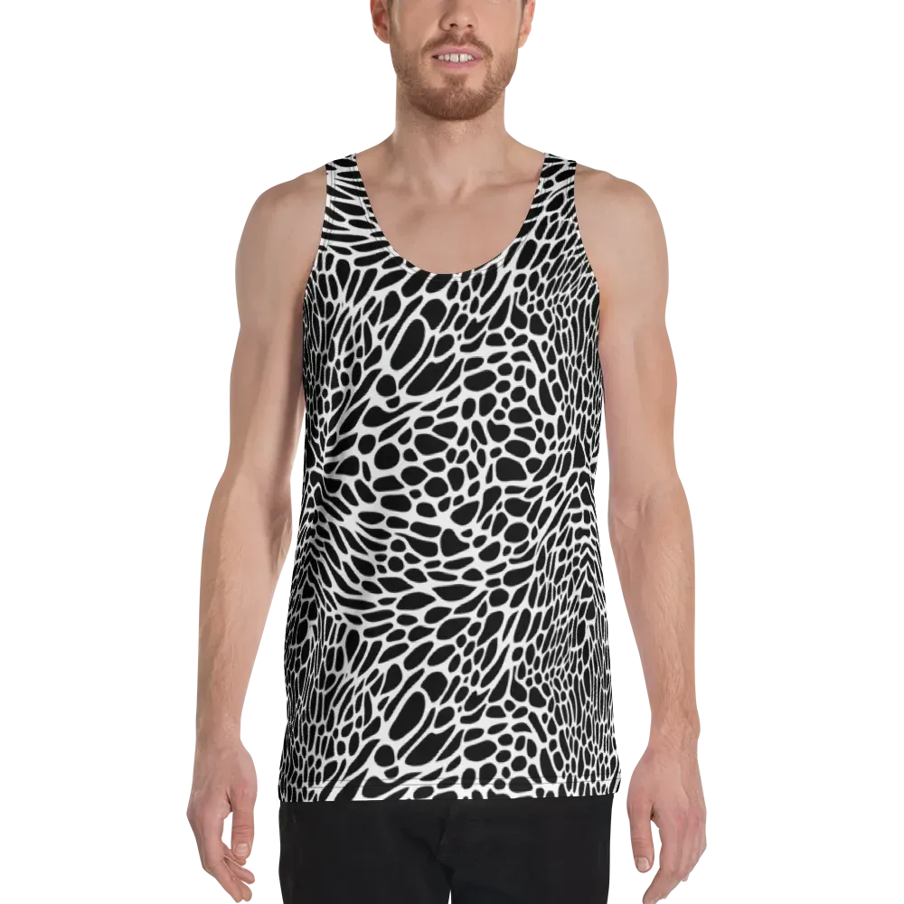 Monochrome Mystique on Men's Tank Top — Front
