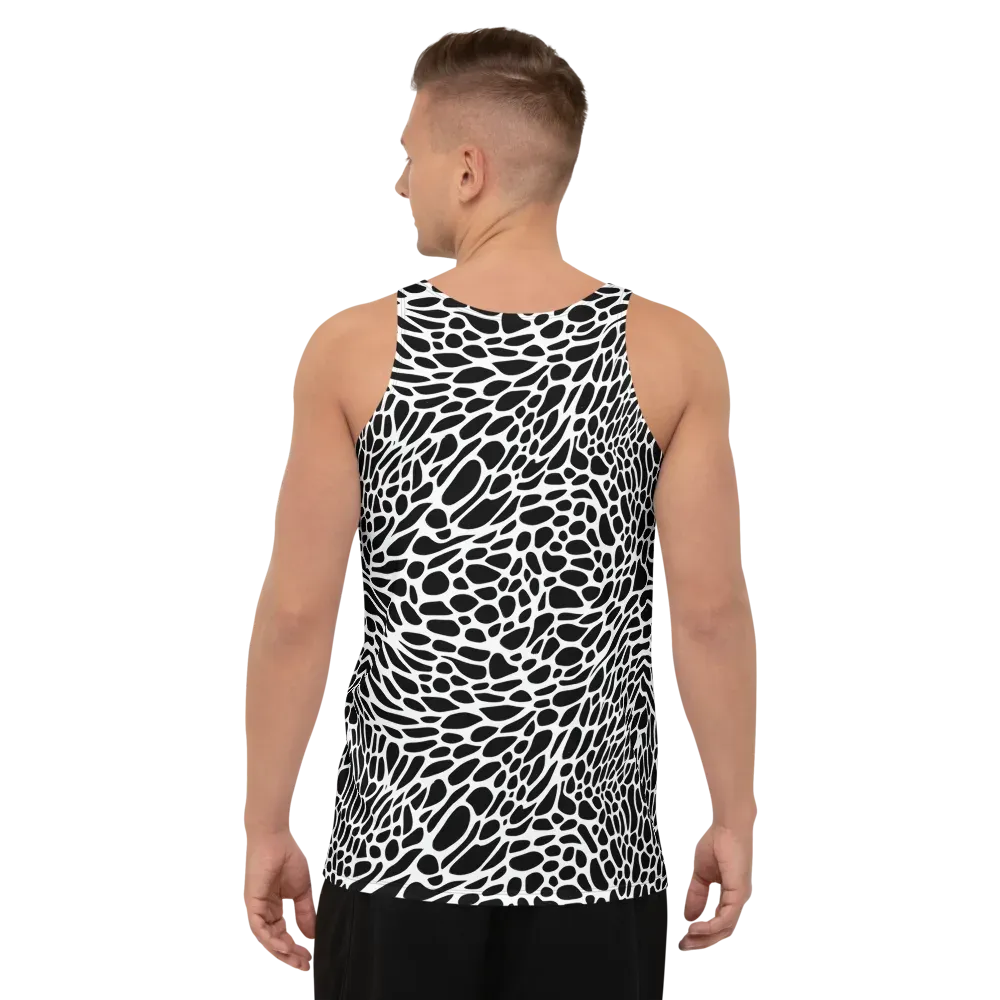 Monochrome Mystique on Men's Tank Top — Back