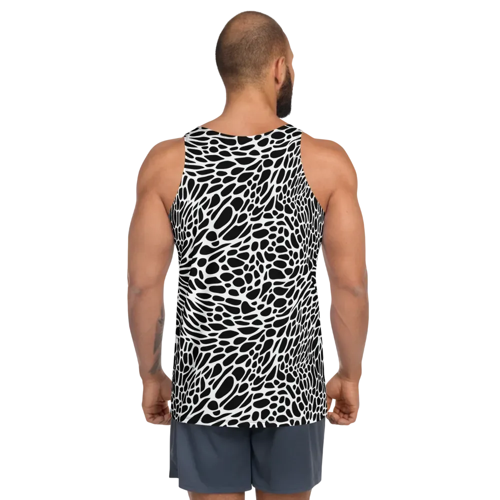 Monochrome Mystique on Men's Tank Top — Back