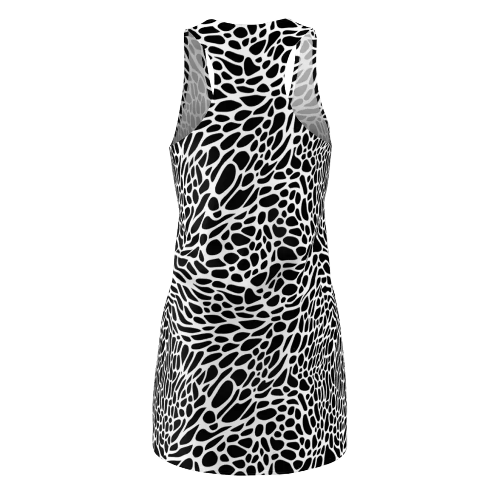 Monochrome Mystique on Racerback Dress — Back
