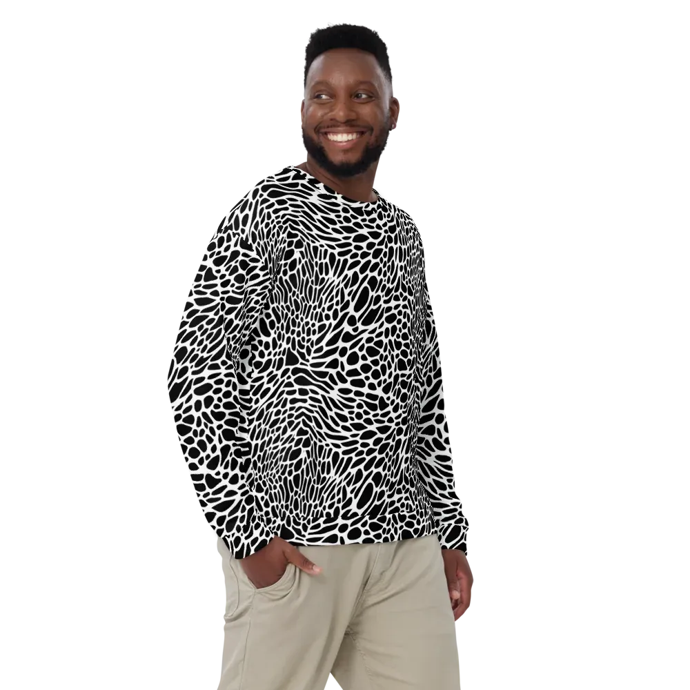 Monochrome Mystique on Sweatshirt — Front