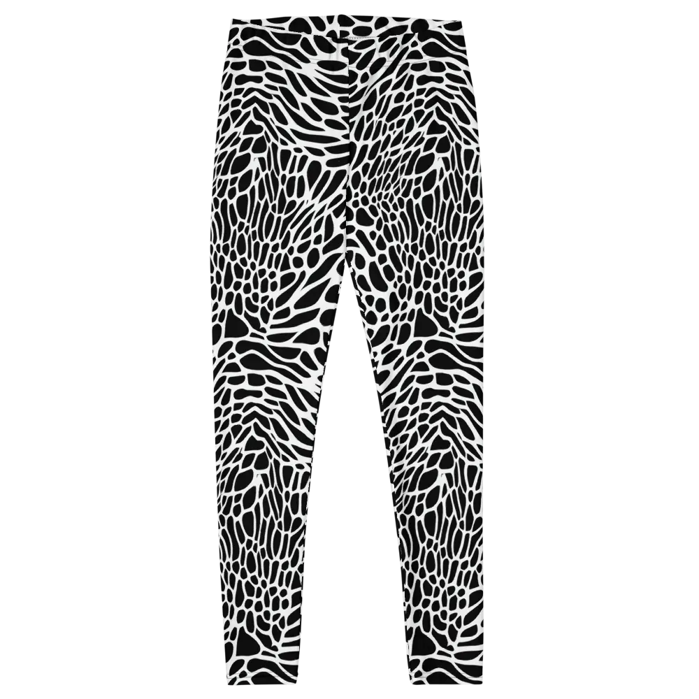 Monochrome Mystique on Leggings — Front