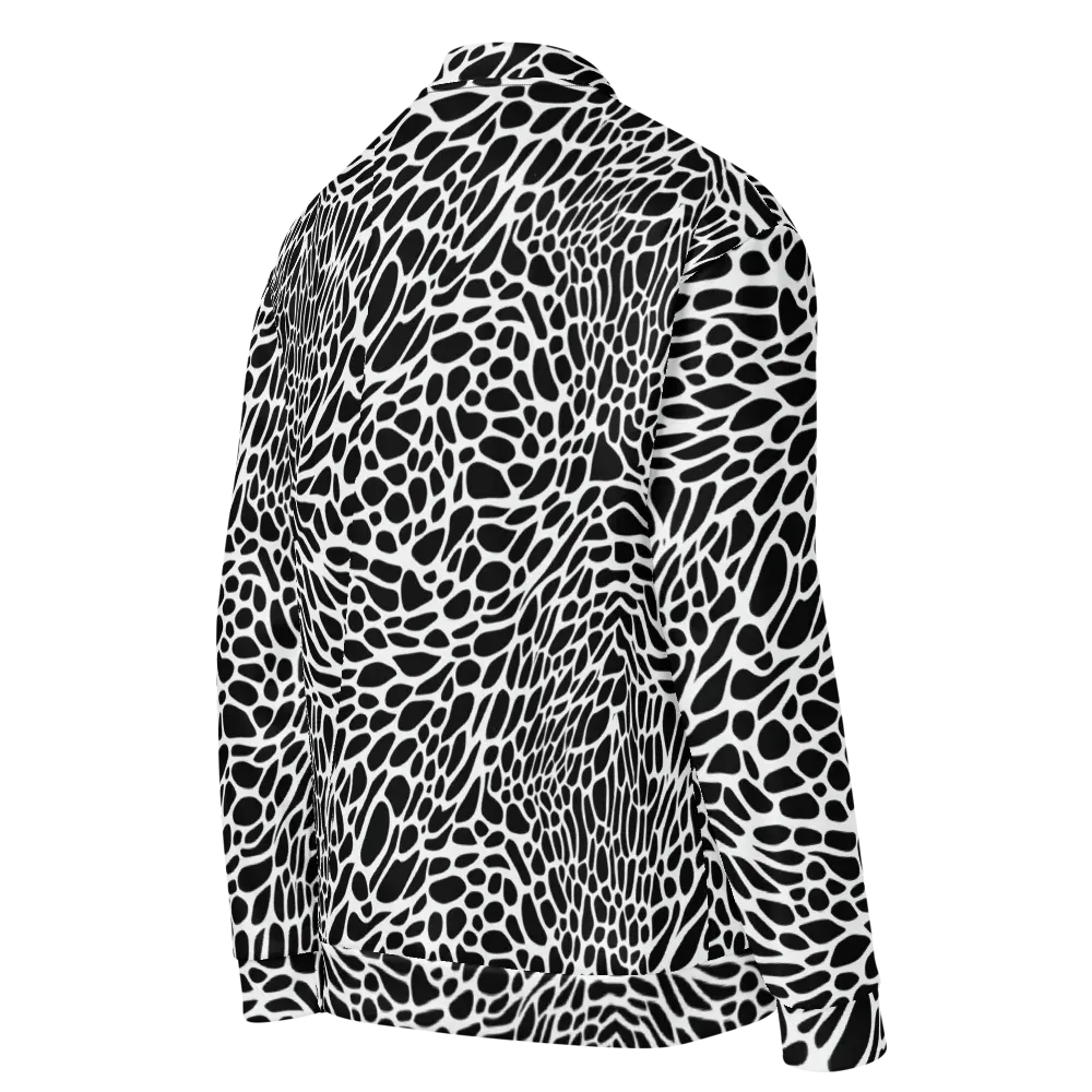 Monochrome Mystique on Bomber Jacket — Right Back