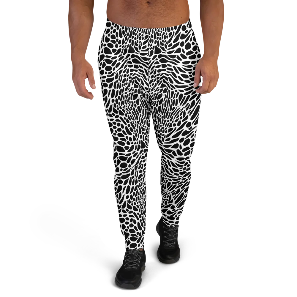 Monochrome Mystique on Men's Joggers — Front