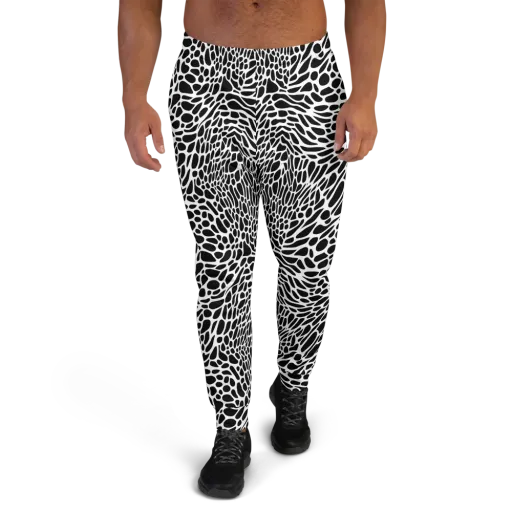 Monochrome Mystique on a Men's Joggers