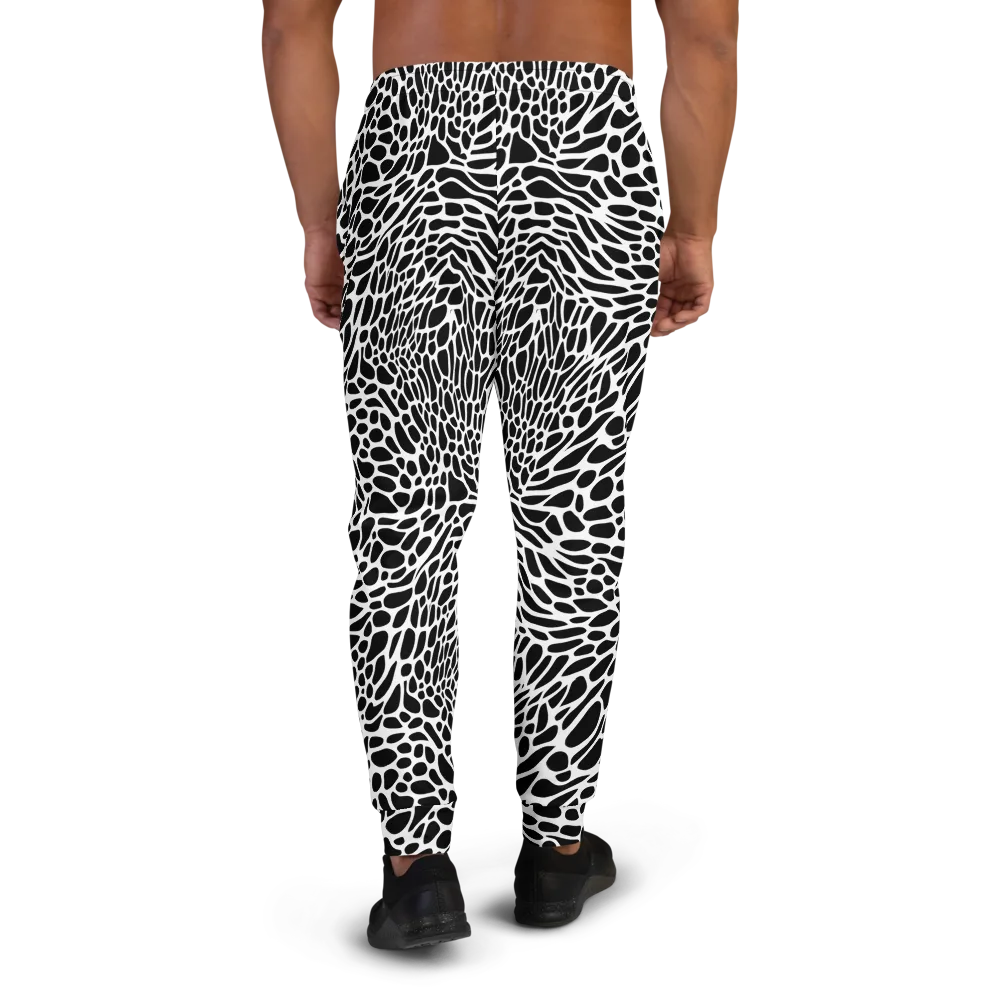 Monochrome Mystique on Men's Joggers — Back