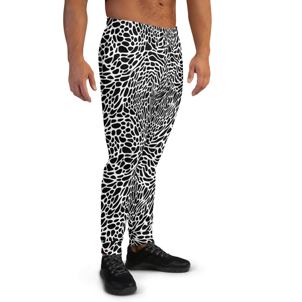 Monochrome Mystique on Men's Joggers — Right