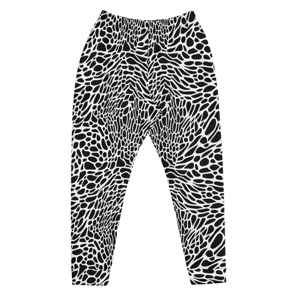 Monochrome Mystique on Men's Joggers — Front