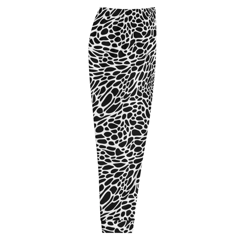 Monochrome Mystique on Men's Joggers — Right