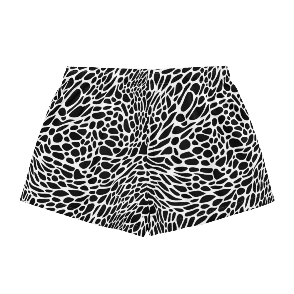 Monochrome Mystique on Women's Pajama Shorts — Back