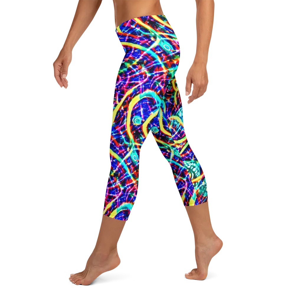 Fynesian Galaxy on Capri Leggings — Left