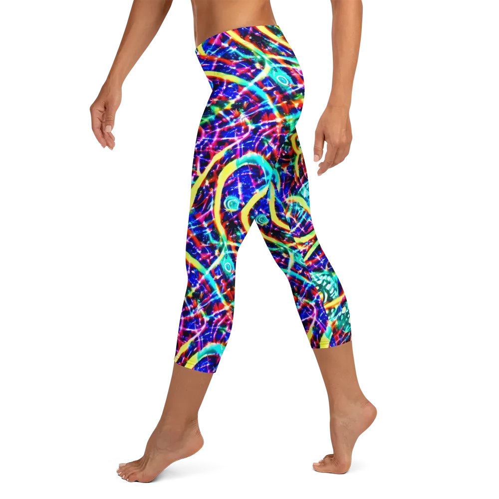 Fynesian Galaxy on Capri Leggings — Left