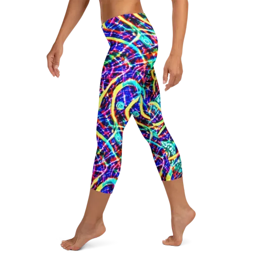 Fynesian Galaxy on a Capri Leggings