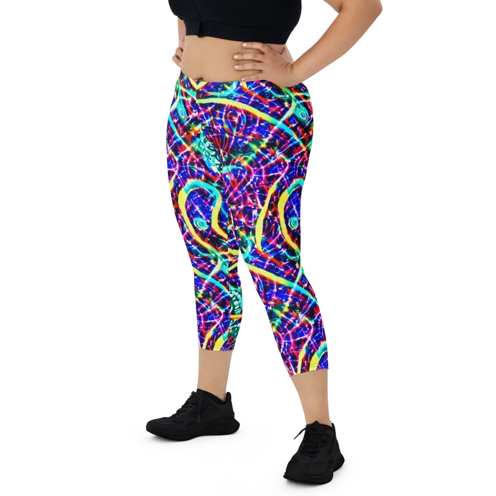 Fynesian Galaxy on Capri Leggings — Front