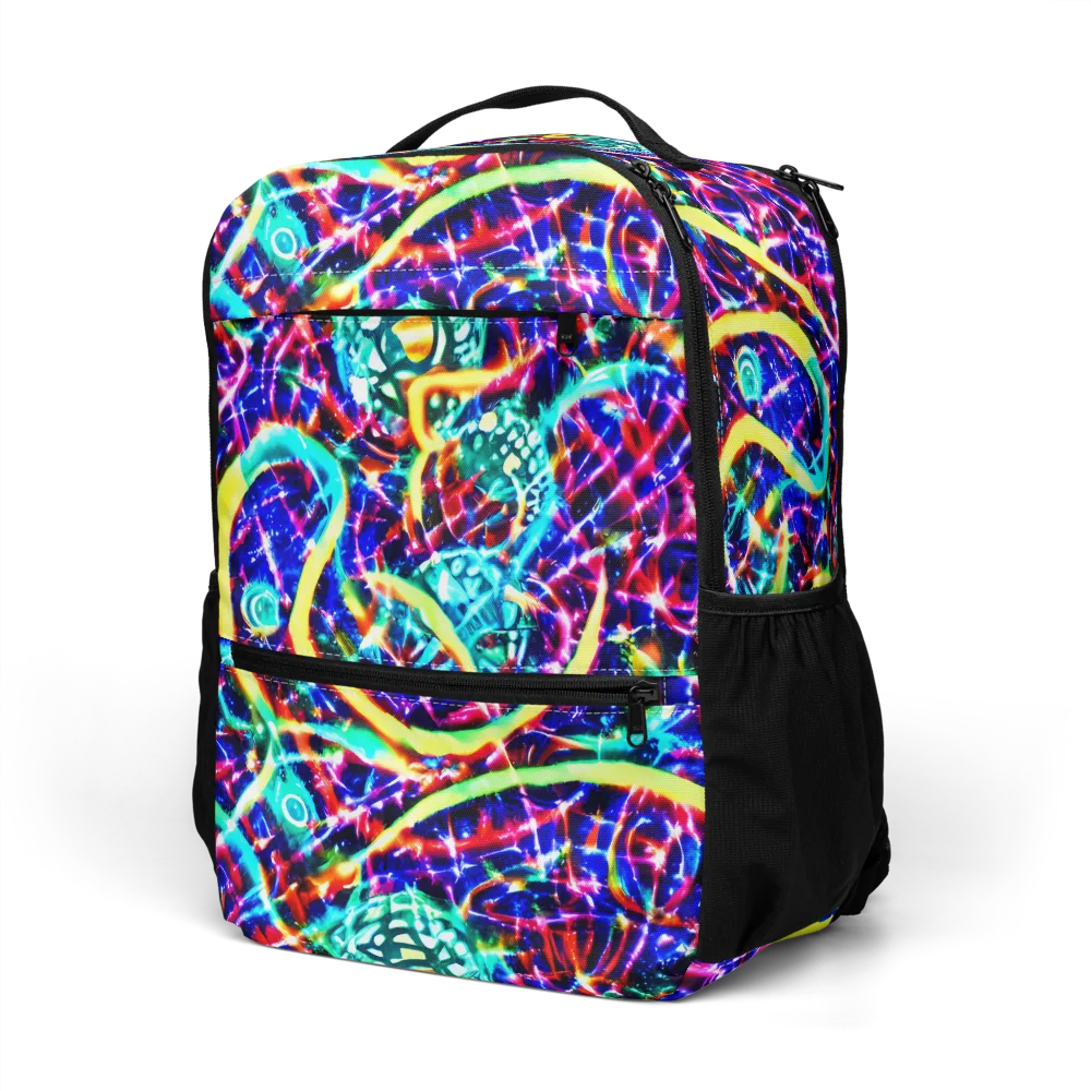 Fynesian Galaxy on Utility Backpack — Left Front