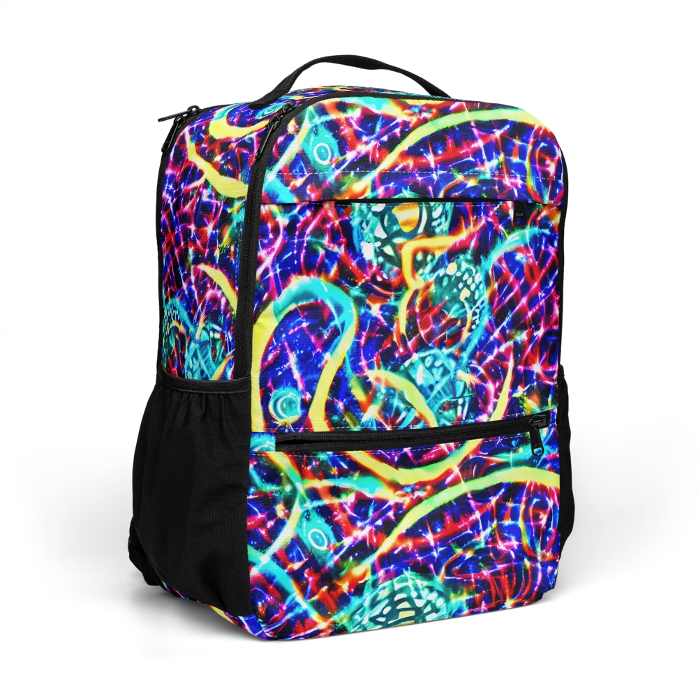 Fynesian Galaxy on Utility Backpack — Right Front