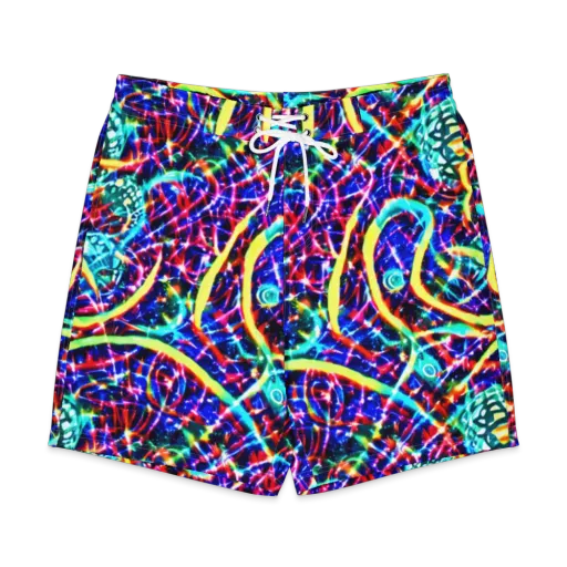 Fynesian Galaxy on a Men's Board Shorts