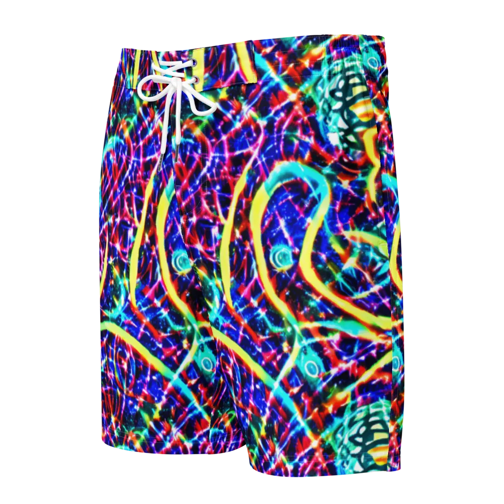 Fynesian Galaxy on Men's Board Shorts — Front
