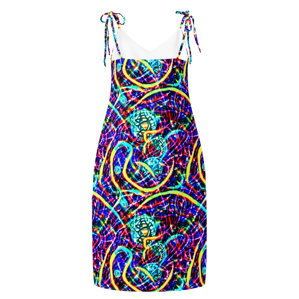 Fynesian Galaxy on Slip Dress — Back