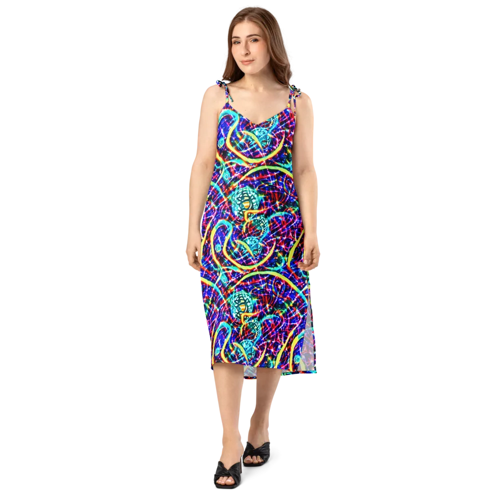 Fynesian Galaxy on Slip Dress — Front