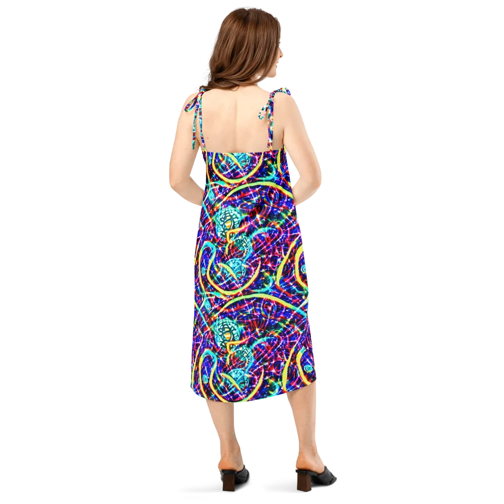 Fynesian Galaxy on Slip Dress — Back