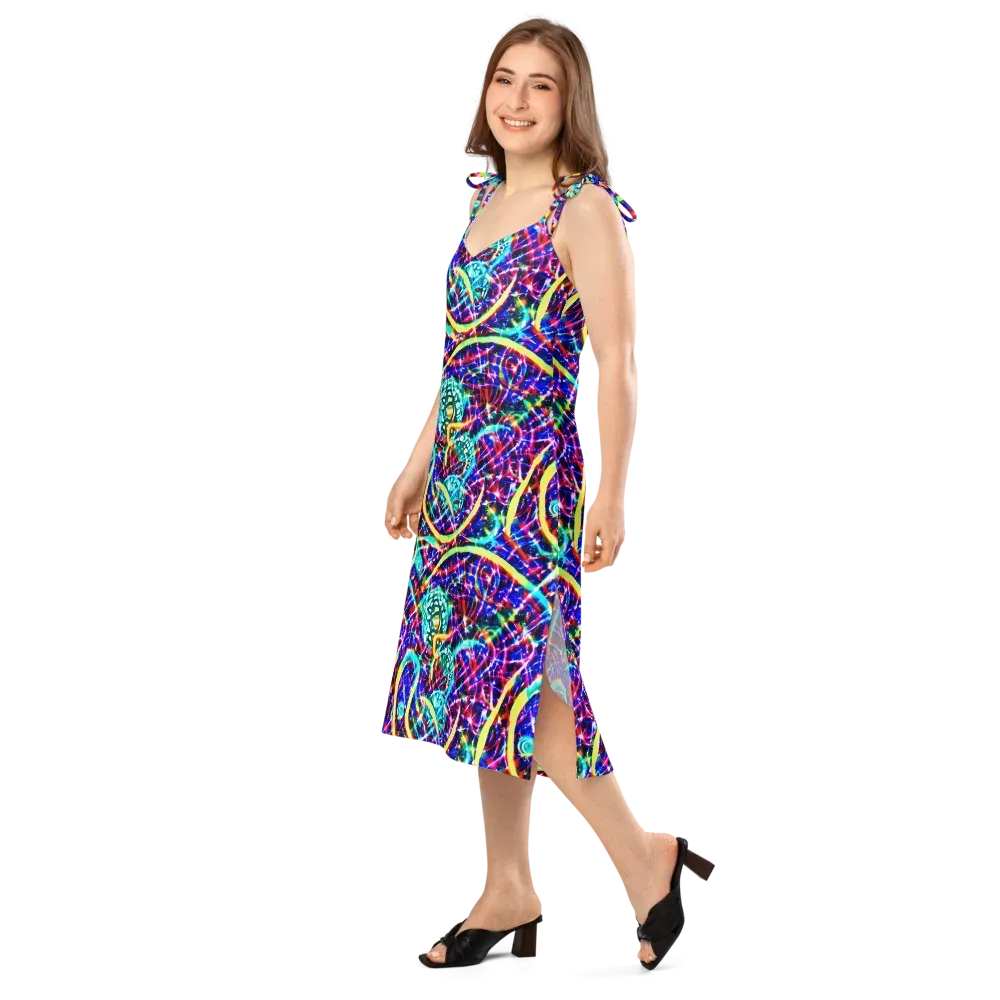 Fynesian Galaxy on Slip Dress — Left Front