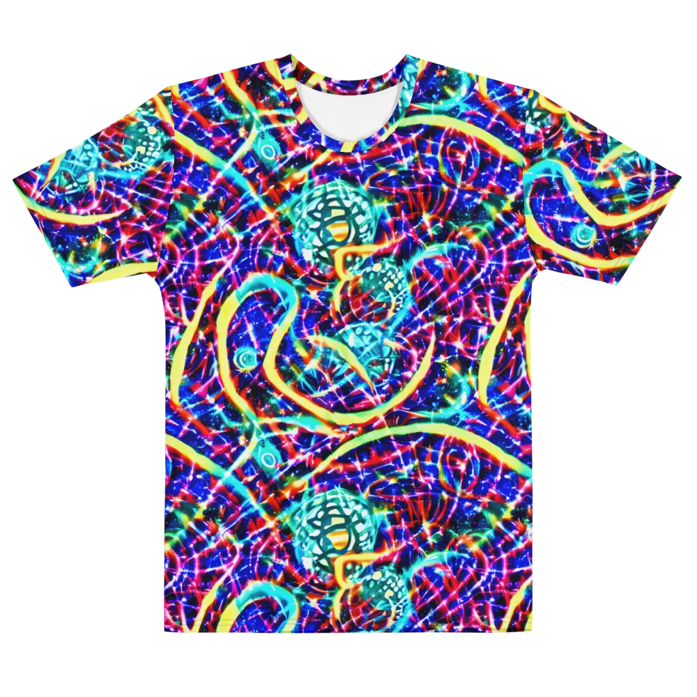 Fynesian Galaxy on Men's Cotton Crew Neck T-Shirt — Front