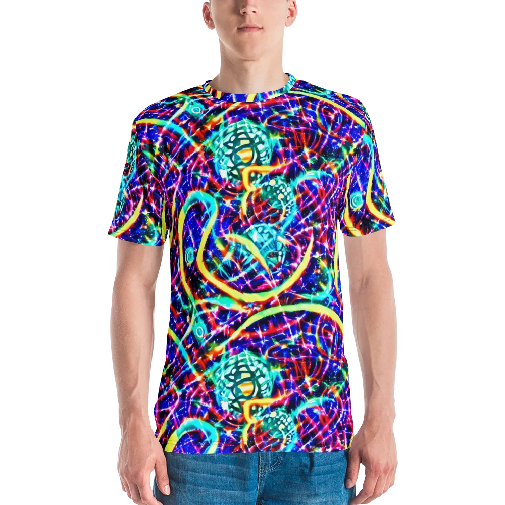 Fynesian Galaxy on Men's Crew Neck T-Shirt — Front