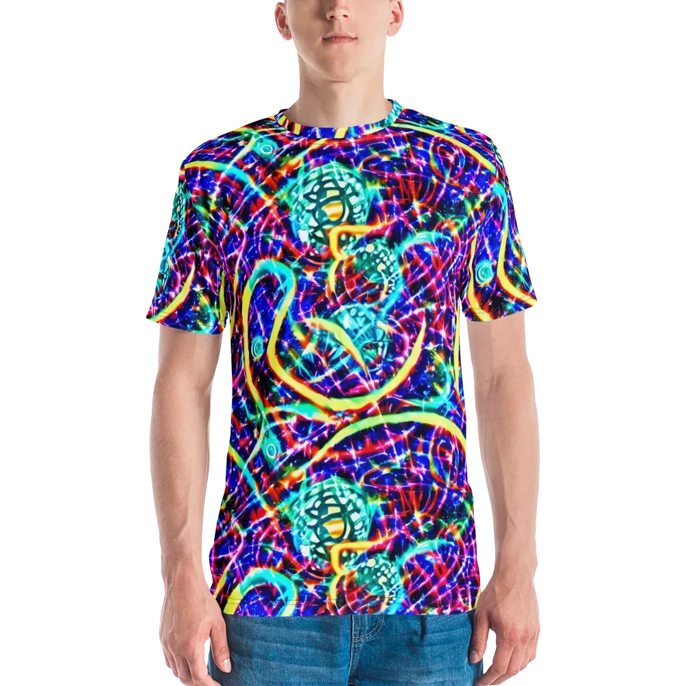 Fynesian Galaxy on Men's Crew Neck T-Shirt — Front