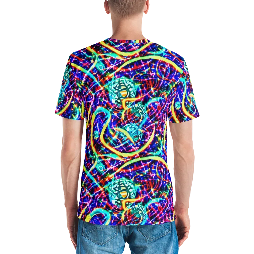 Fynesian Galaxy on Men's Crew Neck T-Shirt — Back