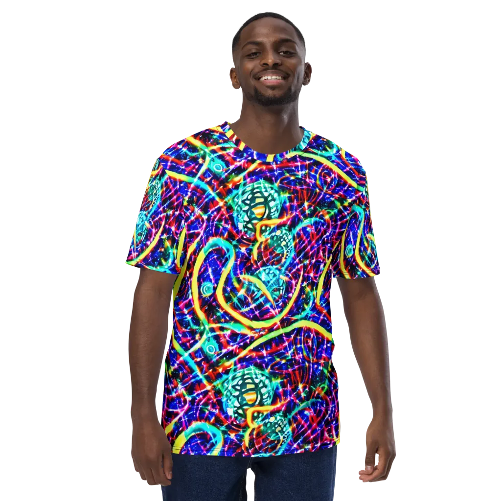Fynesian Galaxy on Men's Crew Neck T-Shirt — Front