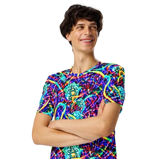 Fynesian Galaxy on a Men's Crew Neck T-Shirt