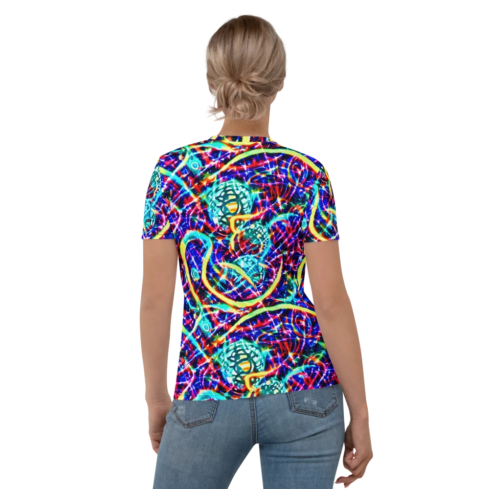 Fynesian Galaxy on Women's Crew Neck T-Shirt — Back