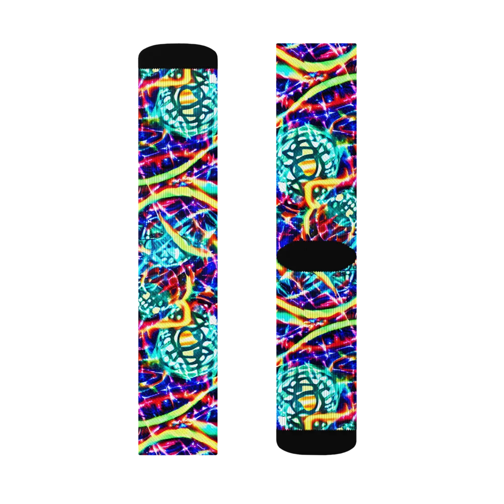 Fynesian Galaxy on Socks — Right Sock